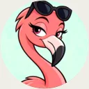 Rosa, the flamingo of Miami